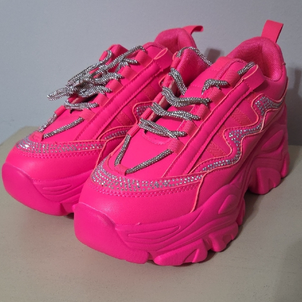 Women's Pink Chunky Sneakers Barbiecore